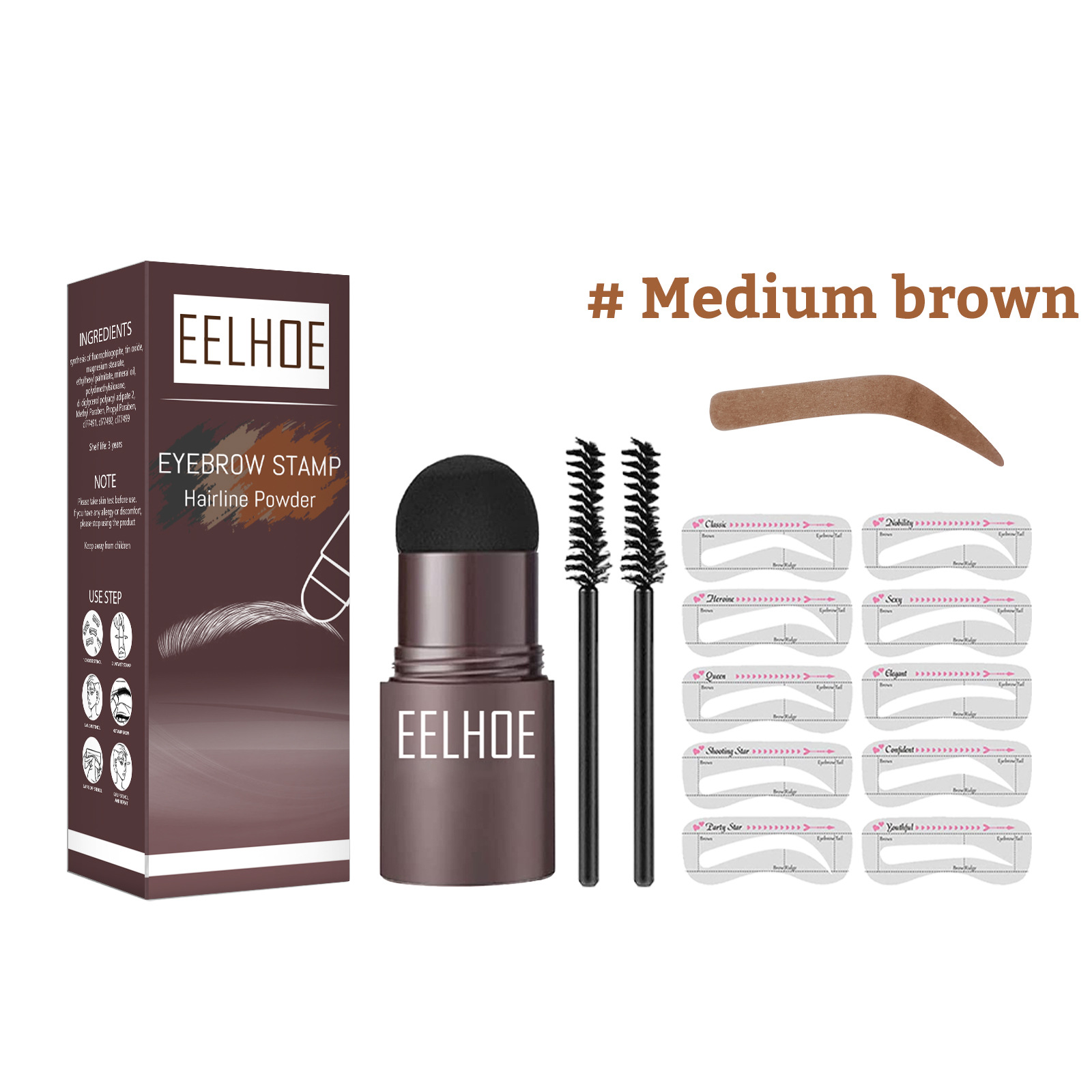 Eelhoe Eyebrow Stamp Shaping E - đánh giá và giá Plant Parent Kit